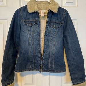 like new Abercrombie lined Jean jacket Size small